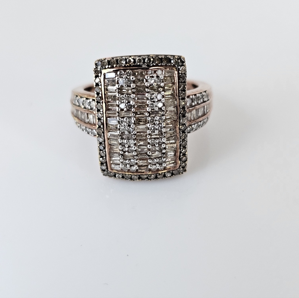 Genuine 1 Carat Diamond Ring Rose Gold Vermeil Size 7! - Picture 12 of 13